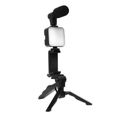 Комплект для влогінгу VIDEO-MAKING KIT AY49 для смартфона з перехідником Type-C • Набір блогера для телефону 4в1 AY-49