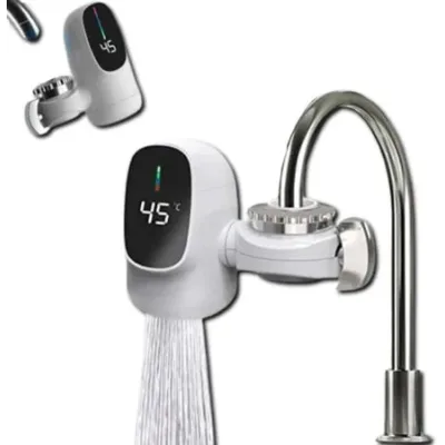 Водонагрівач WATER HEATER ZSW-D03 • Електрична насадка на кран з проточним водонагрівачем і LCD дисплеєм
