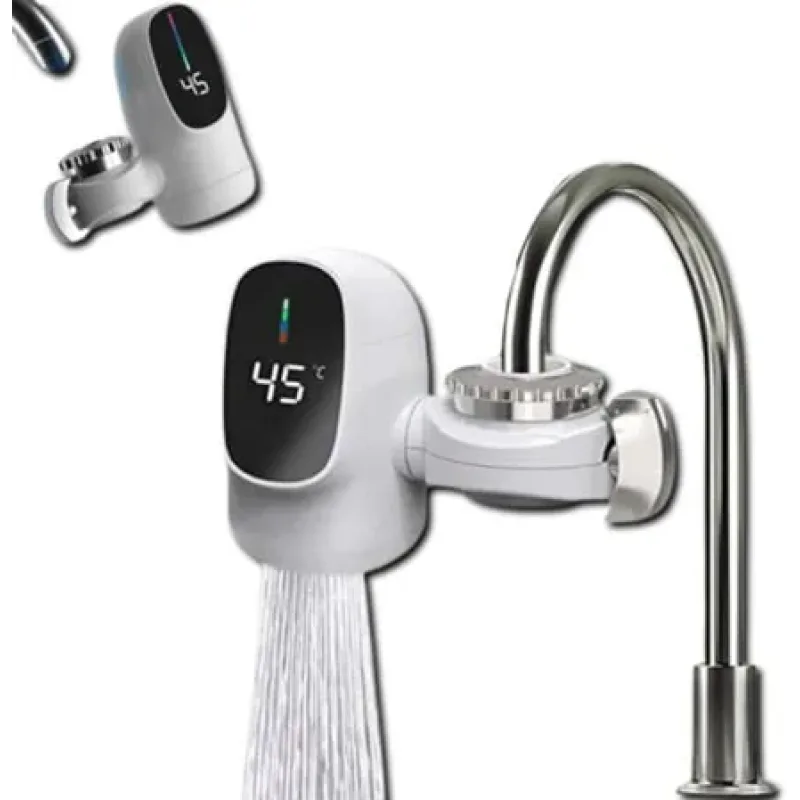 Водонагрівач WATER HEATER ZSW-D03 • Електрична насадка на кран з проточним водонагрівачем і LCD дисплеєм