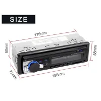 Автомагнітола JSD 520 1DIN Універсальна магнітола в авто з USB, Bluetooth, MP3