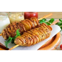 Машинка для спиральной нарезки картофеля Spiral Potato Slicer ∙ Картофелерезка ∙ Овощерезка ∙ Мультирезка спиралью