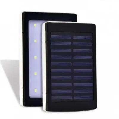 Повербанк на солнечной батарее UN-3101 SOLAR 20000mAh • Портативная мобильная зарядка Power Bank с LED фонариком для телефона, планшета и ежедневного использования