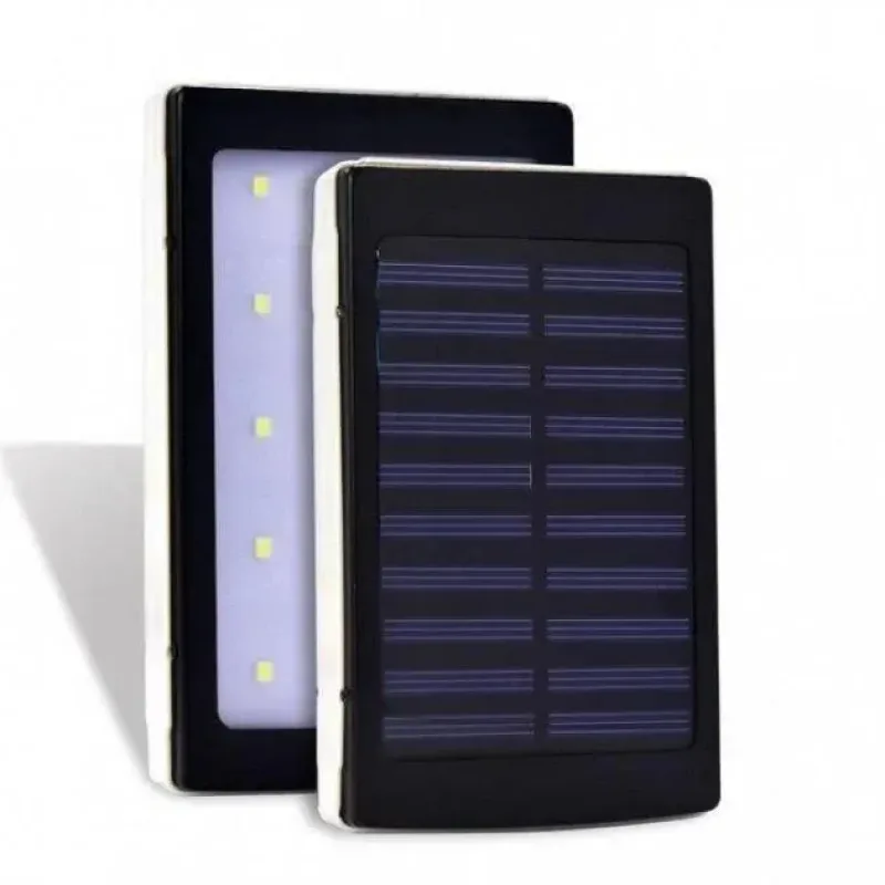 Повербанк на сонячній батареї UN-3101 SOLAR 20000mAh • Портативна мобільна зарядка Power Bank з LED ліхтариком для телефону, планшета та щоденного використання