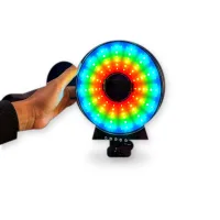 Світлодіодна LED лампа MJ-321 кільцева RGB 35 см з USB підключенням • Кільцева лампа MJ-321 для фото, відео, селфі, стримів, TikTok і зйомки контенту