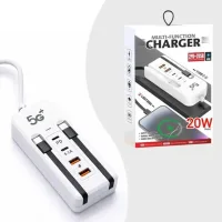 Мережевий зарядний пристрій 26X-200 66W на 2 USB • Універсальний зарядний адаптер 26X-200 зі швидким заряджанням двох пристроїв для смартфонів і гаджетів