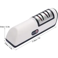Электрическая точилка для ножей и ножниц с аккумулятором • USB электрическая точилка для кухонных инструментов