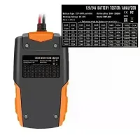 Тестер акумуляторів E-FAST TK-100 12/24 В • Цифровий автомобільний аналізатор АКБ 26X-313 з LCD-дисплеєм для перевірки CCA, SOC, SOH та опору