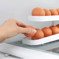 Контейнер для яєць Egg Pan · Дворівневий органайзер – підставка для зберігання яєць у холодильнику