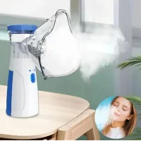 Портативний небулайзер Mesh Nebulizer JSL-W302 ∙ Ультразвуковий ручний інгалятор + 2 маски для домашнього використання