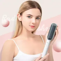 Расчёска – выпрямитель Hair Straightener 909B для выпрямления волос ∙ Утюжок щётка с турмалиновым покрытием ∙ 6 температурных режимов