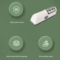 Электрическая точилка для ножей и ножниц с аккумулятором • USB электрическая точилка для кухонных инструментов