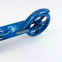 Самокат двоколісний міський з колесами PU 200 мм і ножним гальмом 109 blue • Складаний прогулянковий самокат для дітей і підлітків • Міський самокат синій