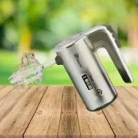 Миксер ручной кухонный DOMOTEC MS-R-6693 600W для взбивания и смешивания • Электрический миксер DOMOTEC MS-R-6693 с насадками для теста и крема