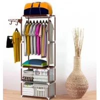 Шафа - органайзер NEW BOXY COAT RACK Збірна вішалка з полицями та гачками для одягу