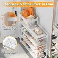Стеллаж напольный для обуви CLOTHES RACK ∙ Полка - органайзер в прихожую для хранения обуви