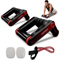 Ролери для фітнесу та спорту Lutino Wheel rollers push up Bars Workout ∙ Упори – ролики для віджимань, зміцнення преса та всього тіла