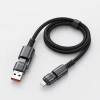 Кабель USB — Lightning 26X-197 1 м • Посилений зарядний кабель 26X-197 USB — Lightning для швидкого заряджання та передавання даних