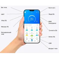 Розумні Bluetooth смарт-ваги електронні підлогові з додатком для смартфона до 180 кг
