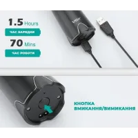 Чоловіча електробритва VGR V-397 · Акумуляторна бритва з п'ятьма голівками для гоління і водонепроникним корпусом