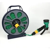Гнучкий поливальний шланг Garden Hose 10 м • Розтяжний шланг для саду, городу та дачі з універсальним підключенням