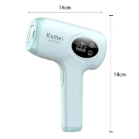 Фотоэпилятор Kemei KM-7104 белый • IPL-эпилятор для домашнего удаления волос на лице, ногах, руках, теле и зоне бикини