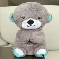 Плюшева іграшка - нічник Видрочка Soothe Snuggle Otter · Іграшка для дитини Казкові сни з музикою, підсвічуванням, диханням