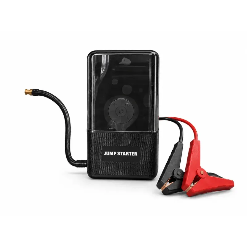 Пусковий пристрій 965A з компресором • Автомобільний Jump Starter 12V 4в1 з насосом 150 PSI, Power Bank і LED-ліхтарем