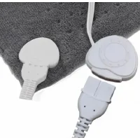 Зігрівальна електрична масажна підстилка – грілка MASSAGING WEIGHTED HEATING PAD від болю в спині · Флісова міні електропростирадло - накидка