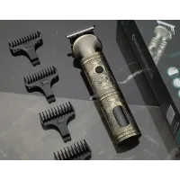 Набір для стрижки волосся та бороди VGR V-106 • 6 в 1, 14 насадок, LED-дисплей, акумуляторний тример