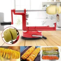 Машинка для спиральной нарезки картофеля Spiral Potato Slicer ∙ Картофелерезка ∙ Овощерезка ∙ Мультирезка спиралью