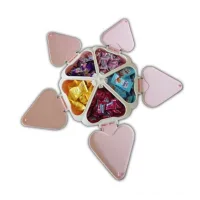 Органайзер для солодощів Peach Heart Shape · Мінажниця – цукерниця на 5 відсіків · Тарілка для закусок з підставкою для телефону