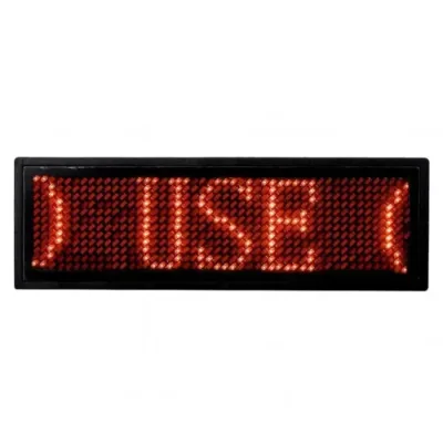Електронний LED бейдж з біжучим рядком UKC B1248 ∙ Світлодіодна LED вивіска – бейджик
