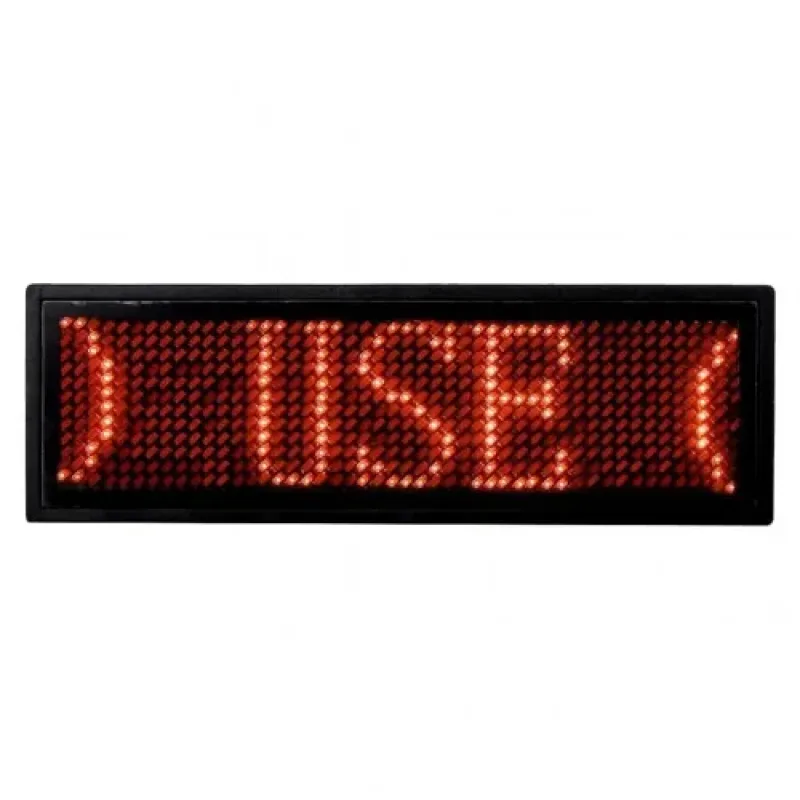 Електронний LED бейдж з біжучим рядком UKC B1248 ∙ Світлодіодна LED вивіска – бейджик