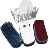 Набір щіток для миття та чистки Hudraulic Cleaning Brush універсальна кухонна чистяча, набір з 3 шт