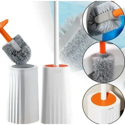 Туалетний йоржик Toilet brush з вигнутою щіткою для важкодоступних місць · Щітка чистяча для унітазу