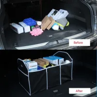 Автомобільний органайзер у багажник Car Boot Organizer Сумка з ручками в авто