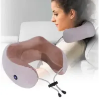 Масажна подушка U-shaped Massage pillow для шиї та спини інфрачервоний роликовий масажер
