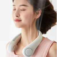 Портативний вентилятор на шию Bladeless Neck Cooler · Охолоджувач повітря з 3 режимами обдуву обличчя та шиї
