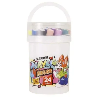 Набір акварельних маркерів 12 шт Water Color Pen 635-12 ∙ Акварельні маркери Water Color Pen 635-12