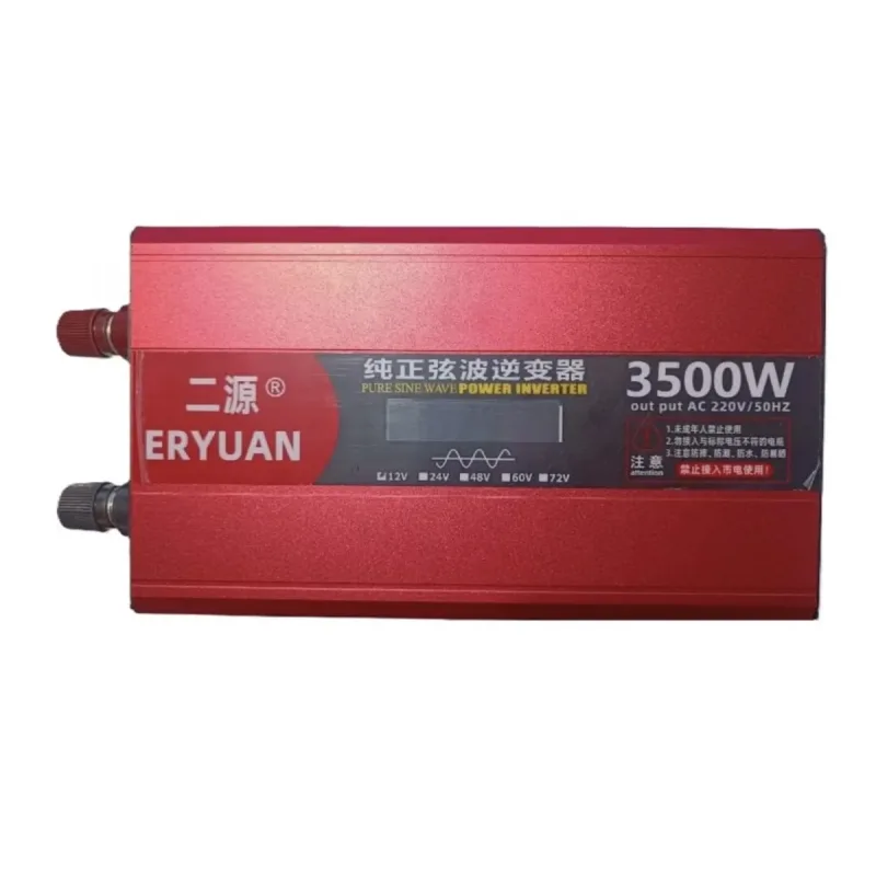 Інвертор для автомобільних акумуляторів ERYUAN 12V → 220V 3500W ∙ Перетворювач напруги інвертор з LCD дисплеєм Eryuan 12-220V 3500W
