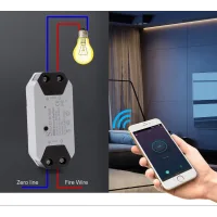 Wi-Fi реле для розумного будинку Smart Home 10А ∙ Розумний вай фай смарт вимикач з керуванням через додаток iOS / Android