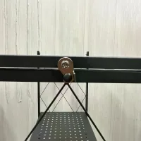 Складная полка-стеллаж из нержавеющей стали на колёсиках 87×34×87 см • Передвижная этажерка-органайзер на 3 яруса для кухни, ванной, дома и офиса