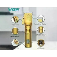 Машинка для стрижки VGR V-280 • Акумуляторна машинка VGR V-280 з 6 насадками 1,5–13 мм, LCD-дисплеєм і USB-заряджанням