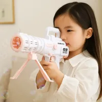 Базука с мыльными пузырями Bazooka Bubble Gun • Детская игрушка для запуска пузырей, улицы, праздников и активных игр