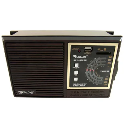 Портативний радіоприймач Golon RX-9933 з акумулятором, USB, SD, FM радіо