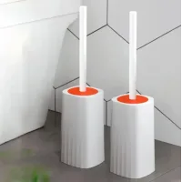 Туалетний йоржик Toilet brush з вигнутою щіткою для важкодоступних місць · Щітка чистяча для унітазу