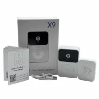 Бездротовий дверний WIFI дзвінок Doorbell X9 · Відеодомофон з Wi-Fi камерою та датчиком руху