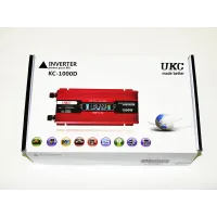 Перетворювач 12V-220V 1000W Інвертор напруги з LCD дисплеєм