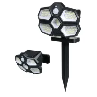 Вуличний світильник Solar Induction Lamp SH-580A • LED ліхтар із сонячною панеллю та датчиком руху