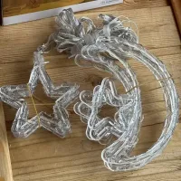 Гірлянда-штора Зірки та Місяць 3 м тепле світло USB ∙ Світлодіодна штора SF-43 із місяцем і зірками